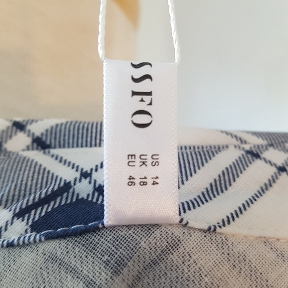 Dressfo Plaid Button Down Shirt Dress -> Dressfo Plaid Button Down Shirt Dress - Picture 13 of 15